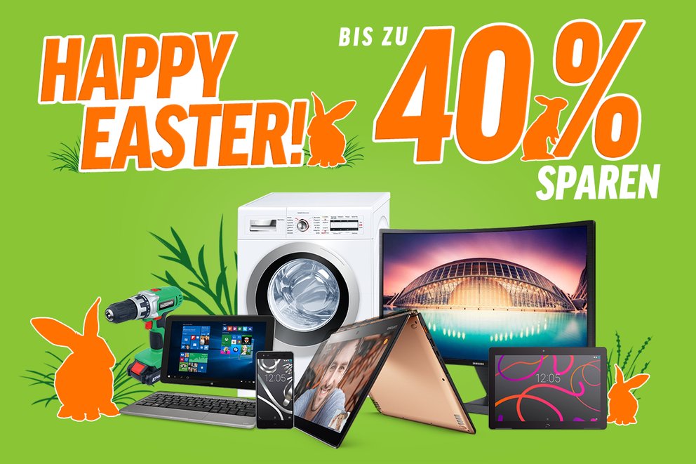 Happy Easter: Bis 40 Prozent Rabatt bei Notebooksbilliger