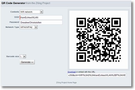 Android Wlan Login Weitergeben Per Qr Code